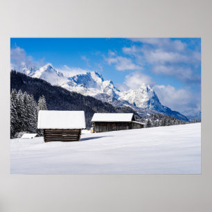 Poster Mountain Scene
