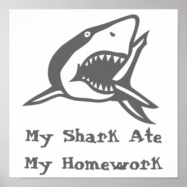 Poster  My Shark Ate My Homework (Front)