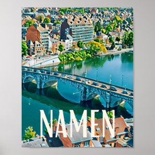 Poster Namur Belgique Photo Vintage
