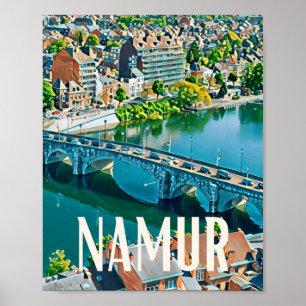 Poster Namur Belgique Photo Vintage