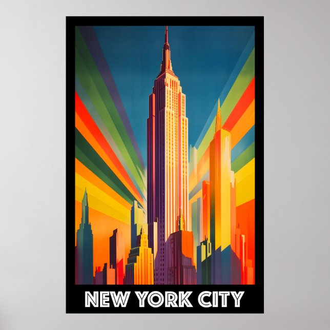 Poster, New York City, Empire State Building Poster (Front)