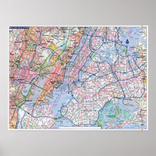 Poster _ New York City Travel Map