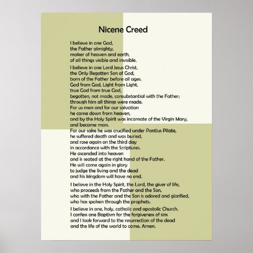 Poster-Nicene Creed~ Customizable! Poster | Zazzle