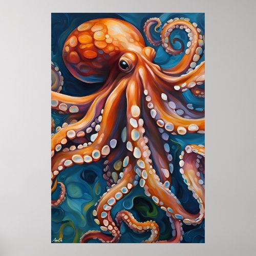 Poster  Octopus  Art