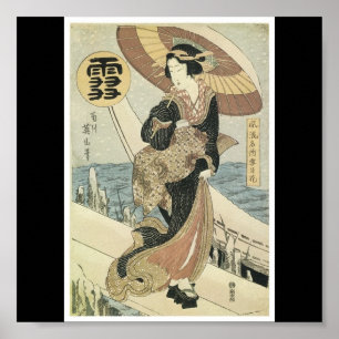 Poster of a beautiful old Japanese Painting