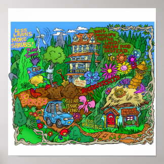Poster of an eco lifestyle.