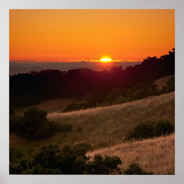 Poster of beautiful California sunset (Front)