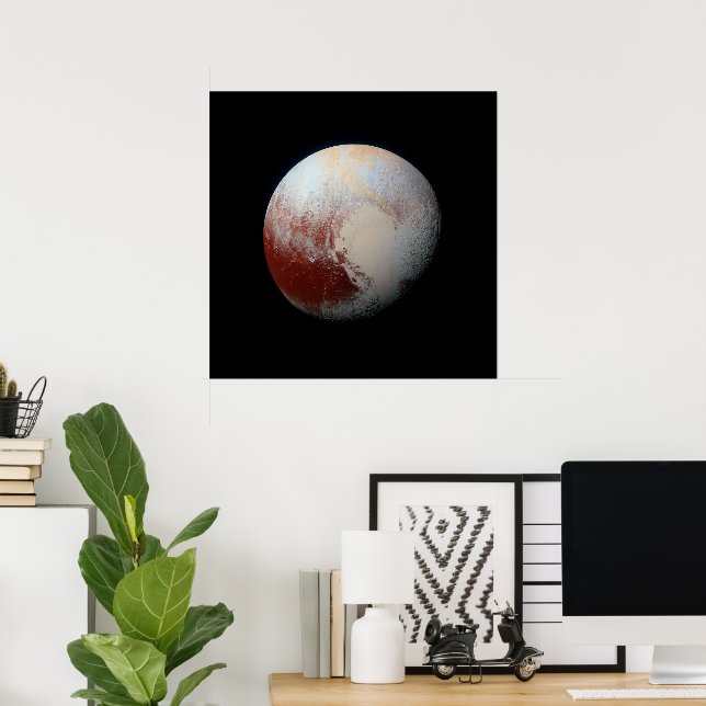 Poster of Dwarf Planet Pluto by NASA New Horizons | Zazzle
