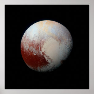 Poster of Dwarf Planet Pluto by NASA New Horizons