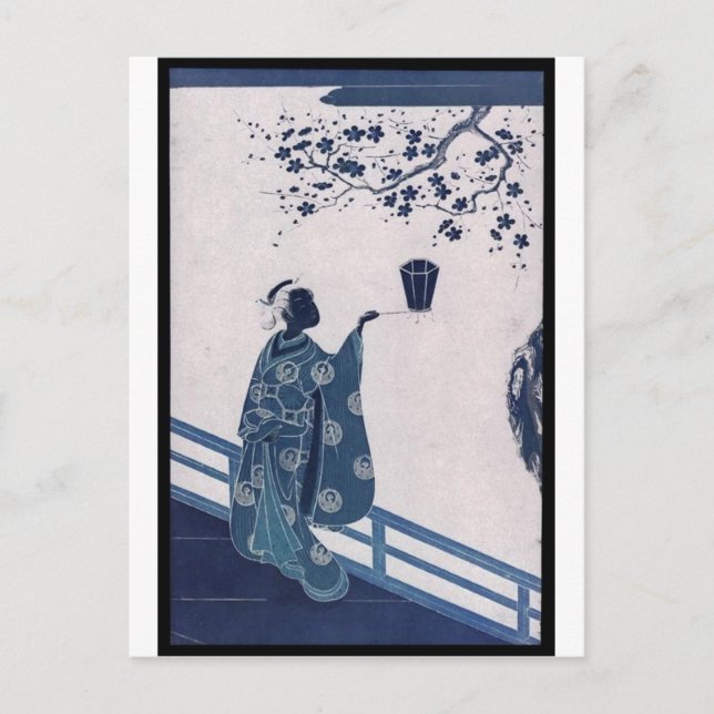 Poster of Japanese Painting c. late 1760's Postcard (Front)