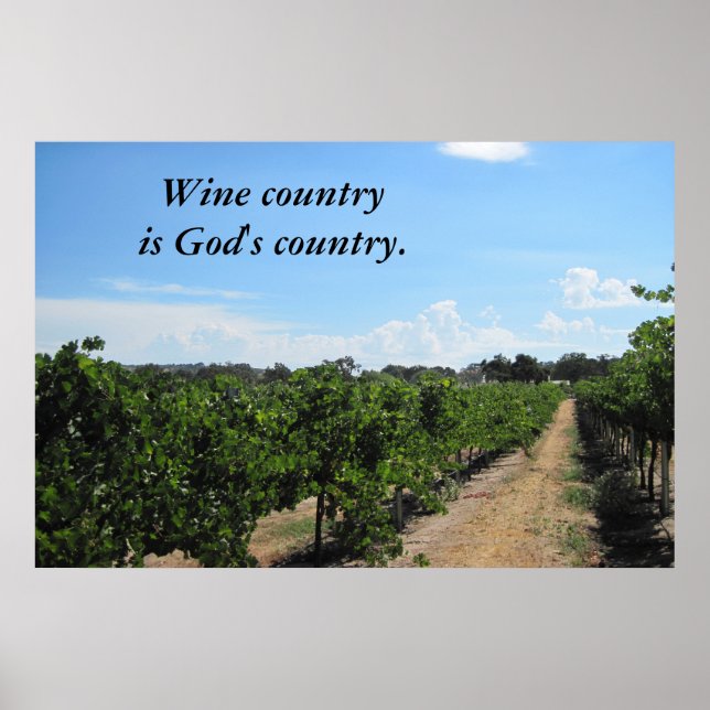 Poster of Paso Robles Wine Country (Front)