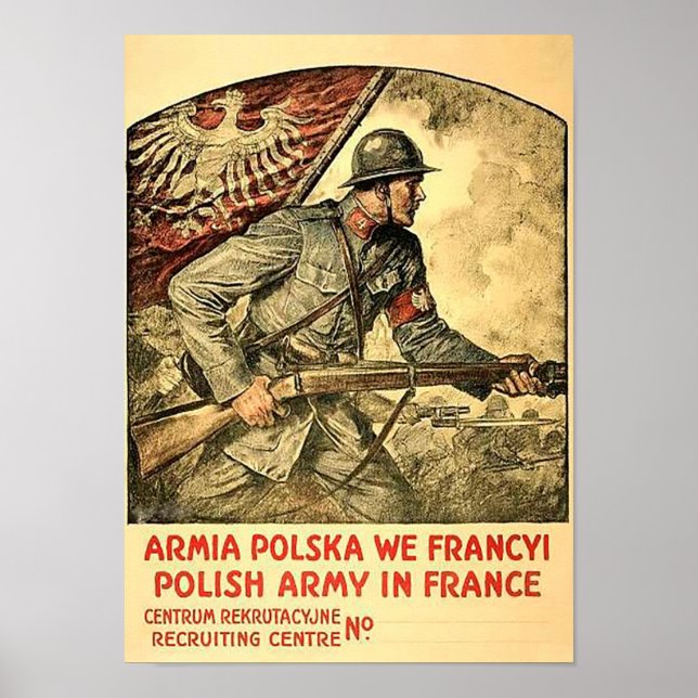 Poster of polish propaganda during WW1 (Front)