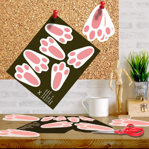 Poster of Ready to Cut-Out Easter Bunny Tracks