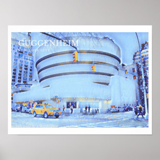Poster of the Guggenheim Museum, New York City (Front)