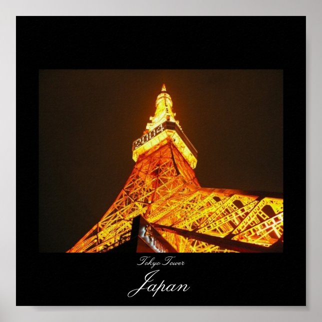 Poster of Tokyo Tower in Japan (Front)