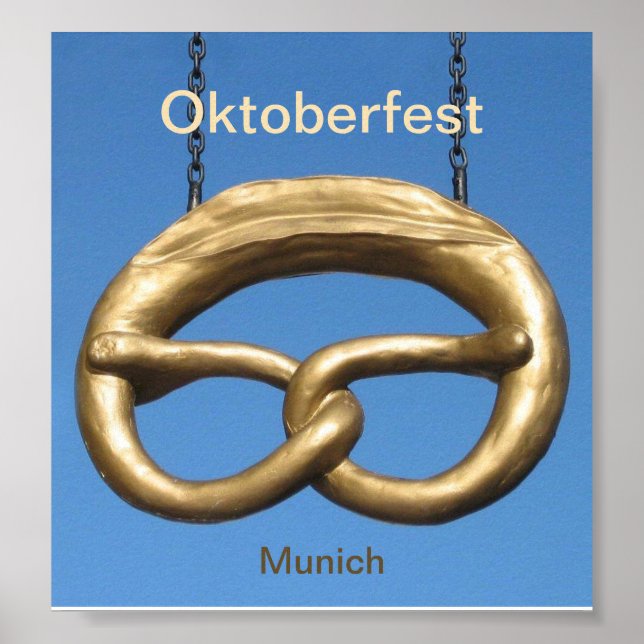 Poster: Oktoberfest Pretzel Sign Munich (Front)