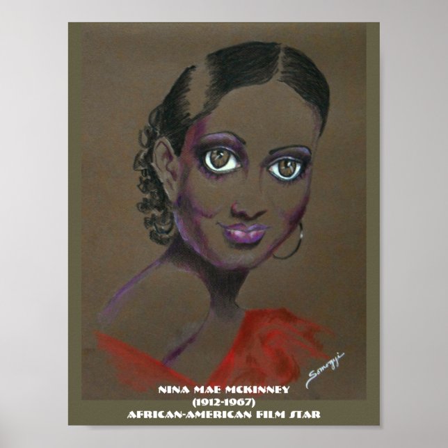 Poster Orig. Art--African-American Film Star (Front)