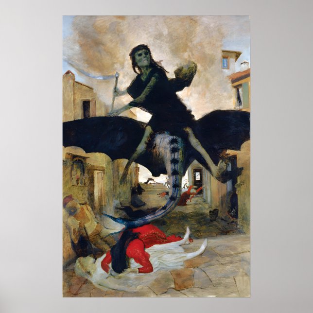 Poster Painting Arnold Böcklin - Die Pest (The (Front)