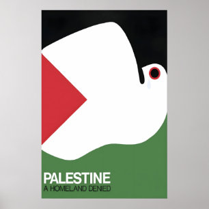 Poster Palestine - a homeland denied