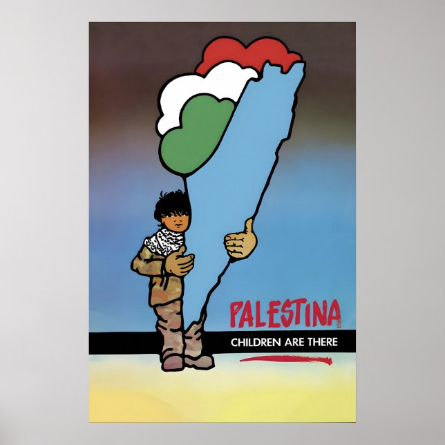 Poster Palestine - Children are there (Front)