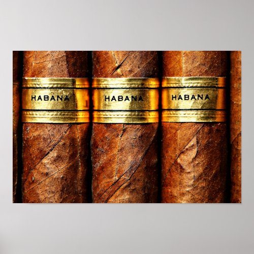 Poster Paper Mattecuban cigar luxury