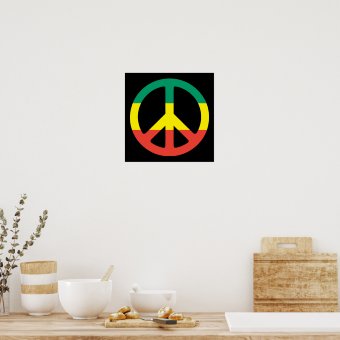 poster peace rasta | Zazzle