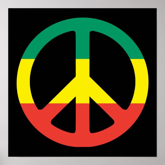 poster peace rasta | Zazzle.com