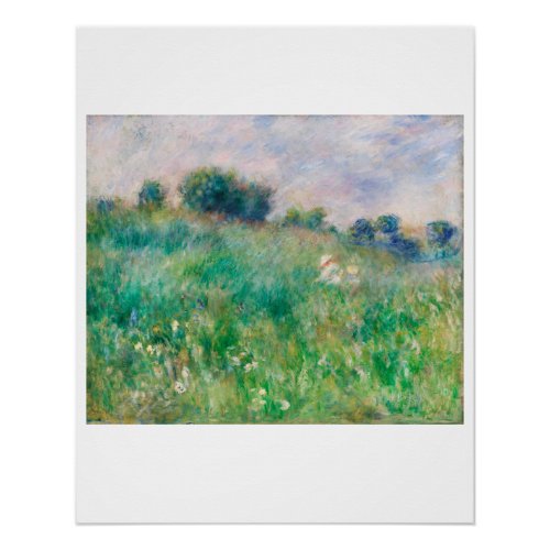 POSTER  PIERRE AUGUSTE RENOIR MEADOW 1880