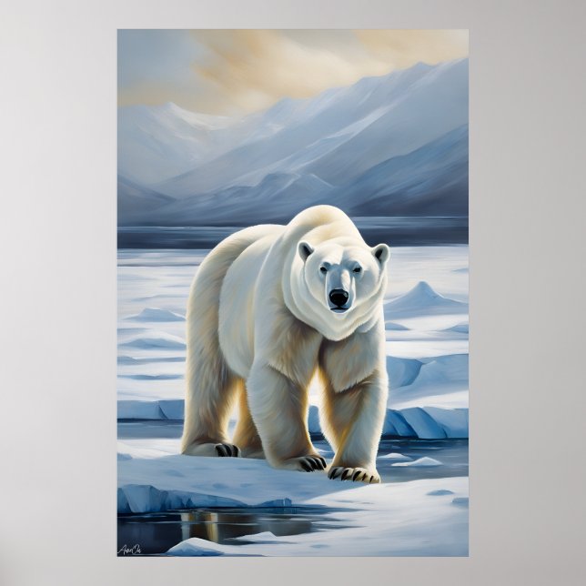 Poster | Polar Bear | Painting  (Front)