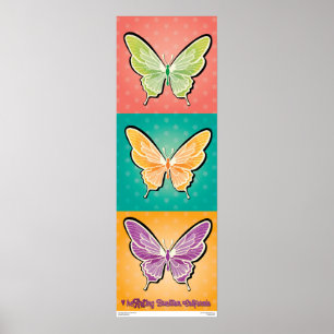 Poster - Pop Butterflies - Buellton.Art 
