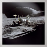 Poster/Print: Astronaut Irwin on Moon Poster