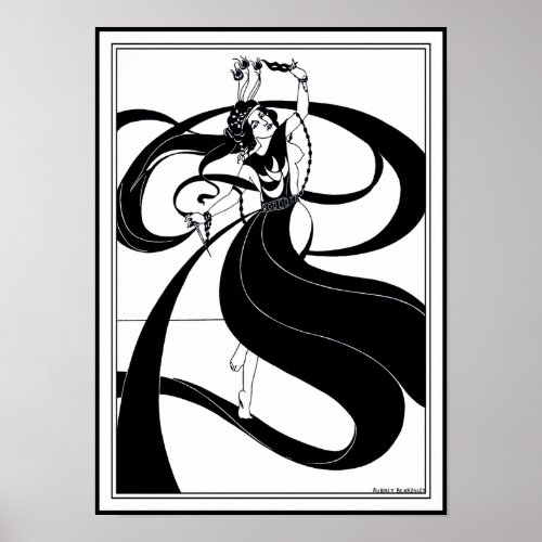 PosterPrint  Beardsley Illustration Poster