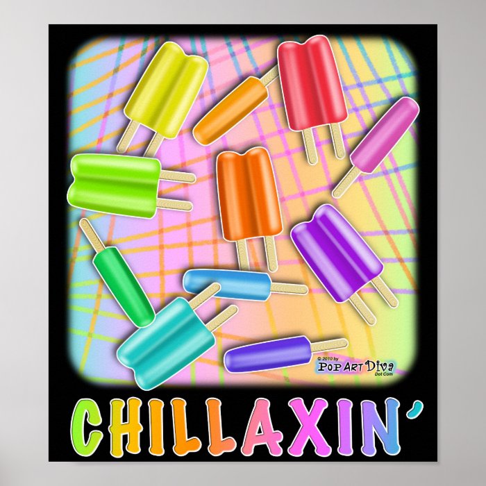 Poster, Print   Chillaxin' Pop Sicles