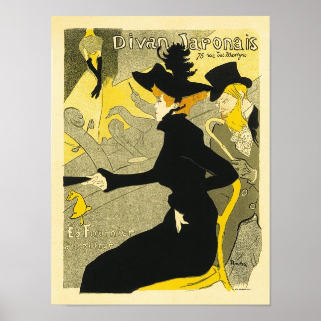 Poster/Print: Divan Japonais by Toulouse-Lautrec Poster (Front)