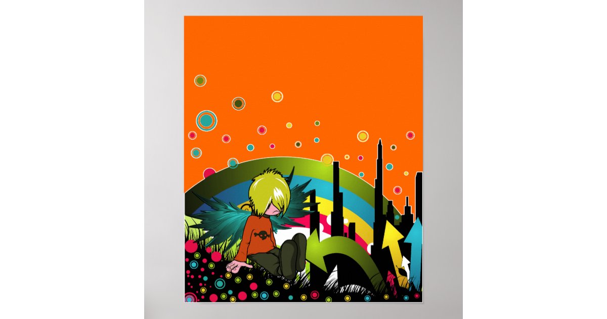 Chibi Orange (Rainbow Friends) | Art Board Print