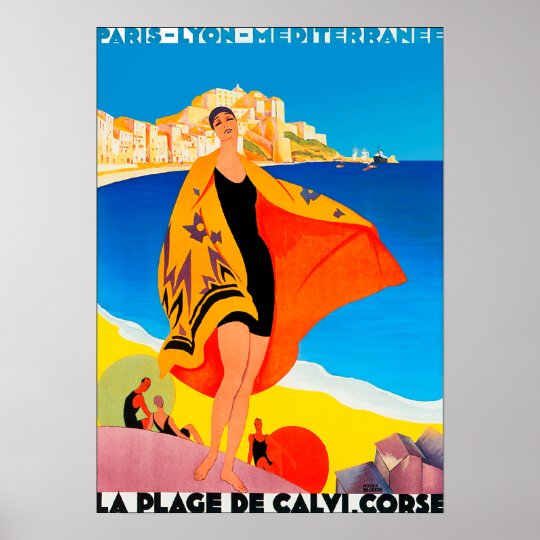 Poster Print: French Riviera Poster 