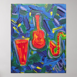 Poster Print -Jazz Vibrations