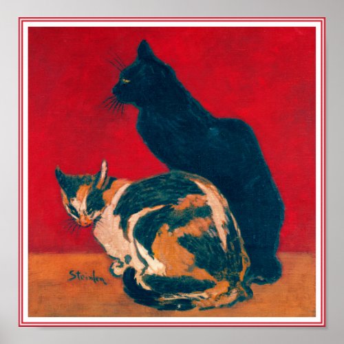 PosterPrint  Les Chats by Theophile Steinlen Poster