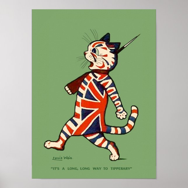 Poster/Print: Patriotic Cat Poster (Front)