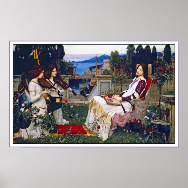 Poster Print:  Saint Cecilia - John Waterhouse (Front)
