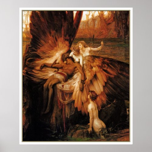 Poster Print The Lament for Icarus by H Draper