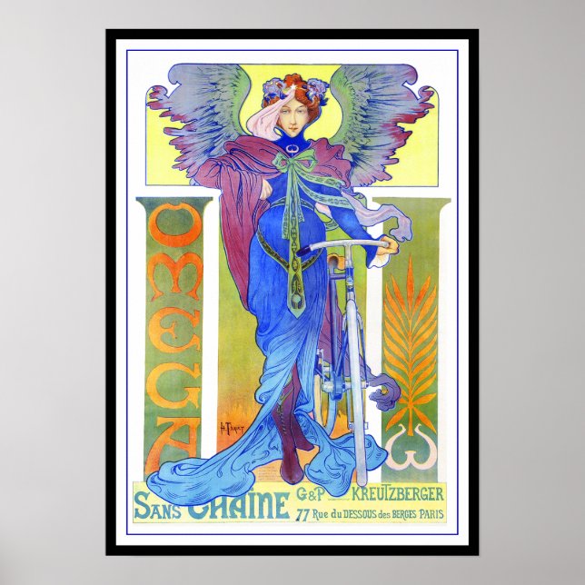 Poster/Print:  Vintage Bicycle - Henri Thiriet Poster (Front)