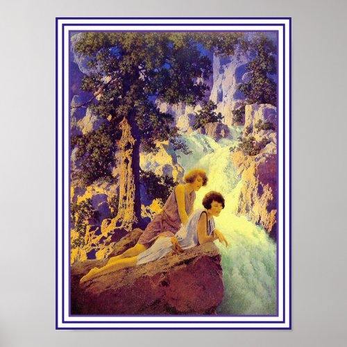 PosterPrint Waterfall _ by Maxfield Parrish Poster