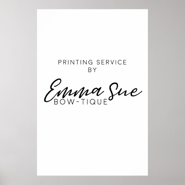 Poster Printing Service  (Front)