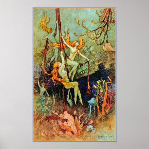Poster/Prints: Fairy Mermaids - Warwick Goble Poster
