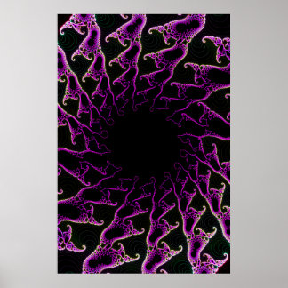 Poster: Psychedelic Fractal Vortex Poster