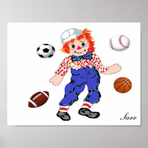 Poster/ Raggedy Andy - Great for Boys Bedroom Poster