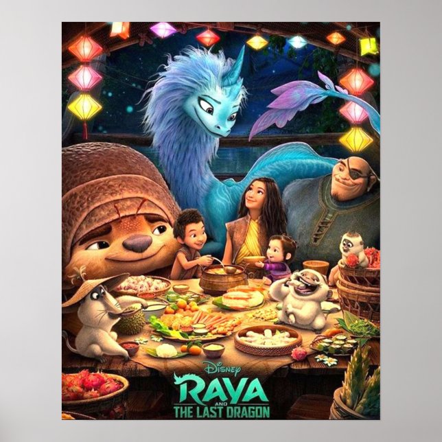 Poster Raya And The Last Dragon Esthetic (Front)