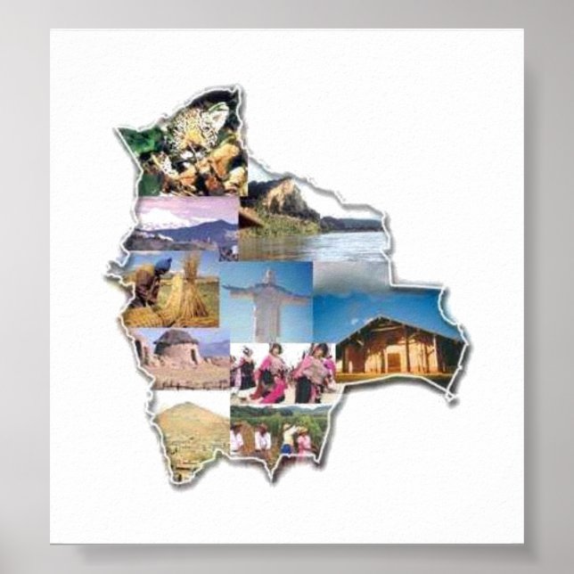 Poster recuerdo de Bolivia (Front)