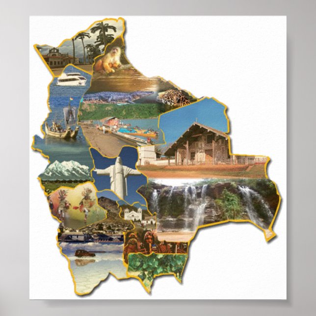Poster recuerdo de Bolivia (Front)